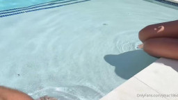 Lillian Phillips, JMac - Outdoor Pool Fuck