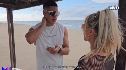 Kourtney Love - Stranger Fucks Horny Tourist In The Beach