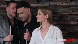 Angelica Heart, Tiffany Tatum - Single And Horny Chapter 2: Billiards Game Turns Into A Wild DP Gangbang For Tiffany Tat