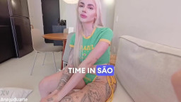 Anaju Duarte - BUSTY LATINA SQUIRTS HARD IN POV INTERVIEW PETITE GOSTOSA DEEPTHROATS RIDES COWGIRL