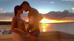 Audrey Reid - Hardcore Balcony Sex With Sunset Heat