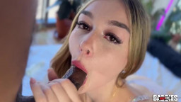 Della Cate - Cute Teen Baddie Gets Huge Load Of BBC Creampie